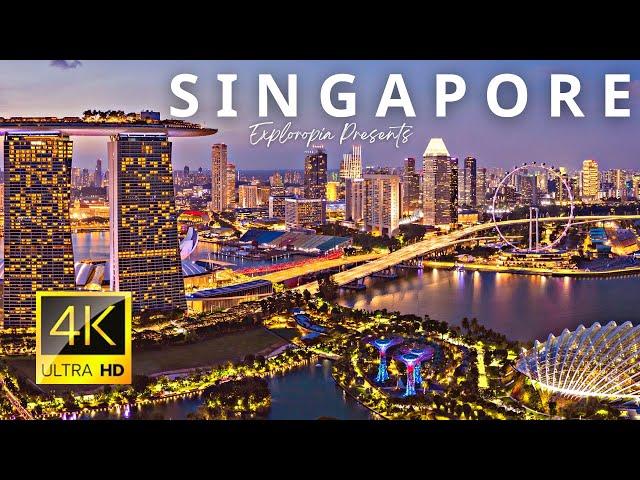 Singapore  in 4K ULTRA HD HDR 60 FPS Video by Drone