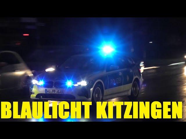 [BLAULICHT KITZINGEN] NEUE Generation FuStW Polizei Bayern + KBM Feuerwehr & NEF & RTW BRK Kitzingen