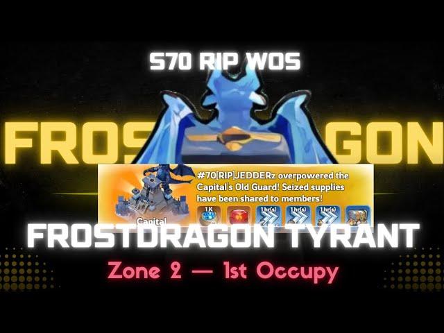 AMAZING 1ST HIT ON FROSTDRAGON TYRANT ZONE 2 - Whiteout Survival S70 RIP - finding a spot for Thor