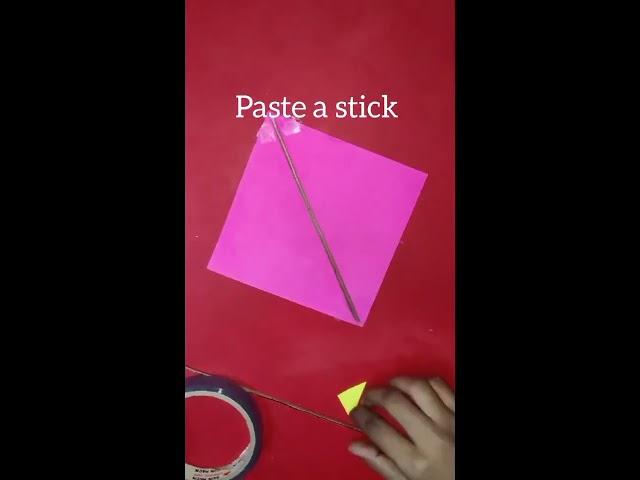 Rhombus shape  from craft work# easy method to learn diamond shape  how to make kite