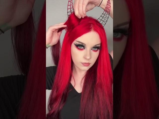 Devil horn hairstyle tutorial ️