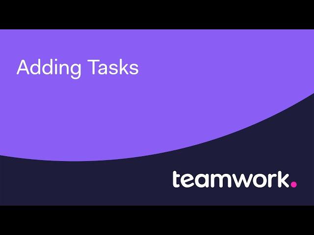 Teamwork.com - Know what needs to get done with TASKS