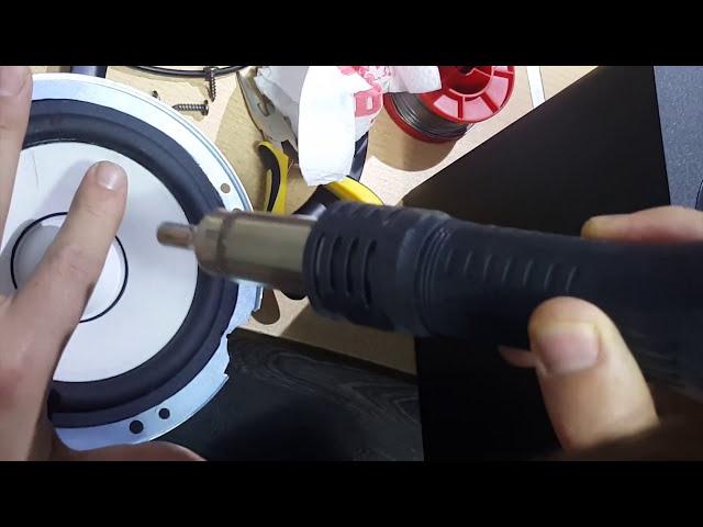 how to fix scratch woofer on yamaha hs50m