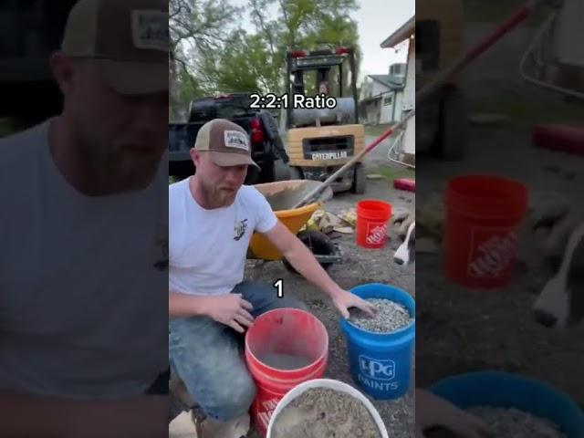 How to Make Concrete Mix #shorts