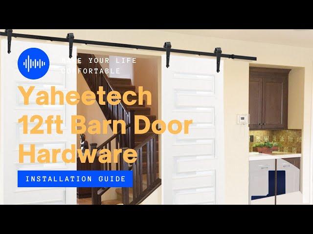 Yaheetech 12 Feet Barn Door Hardware Installation Guide #barndoorhardware