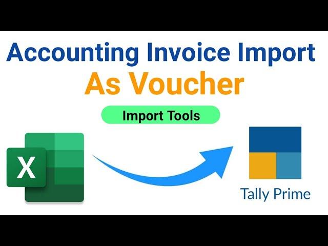 Import All Accounts Vouchers Entry in Excel to Tally #Accountsentry