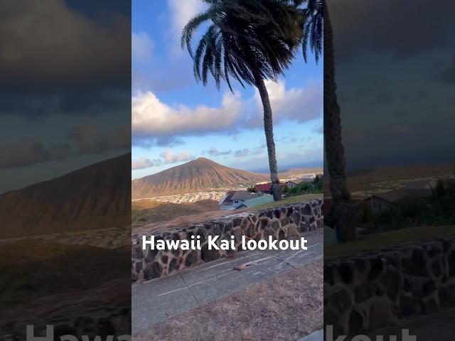 Only in Hawaii Kai neighborhood what a perfect view! #hawaii #oahu #views #lookout