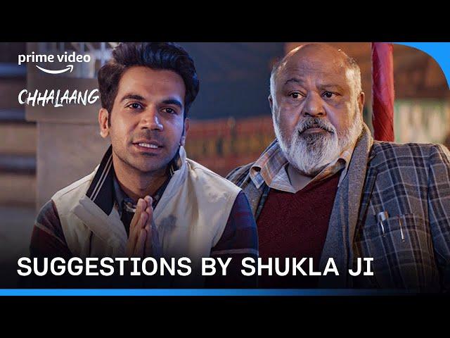 Random Suggestions By Shukla Ji | Chhalaang | Prime Video India