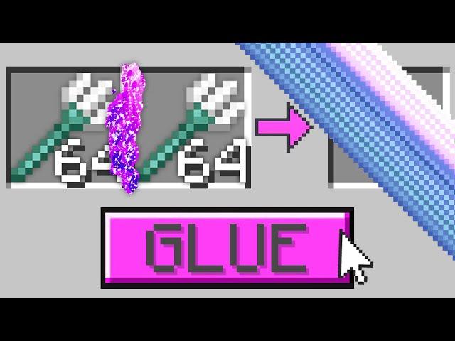 Minecraft But You can Glue Any Item...