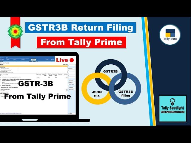 How to File GSTR3B from Tally Prime | GSTR3B Monthly Return Filing Procedures in Detail