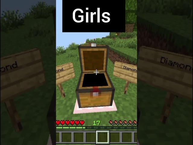 "Girls vs Boys in Minecraft Trap! #shorts #ytshorts #viralshorts