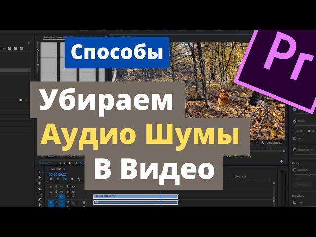 Как убрать Аудио Шумы в видео в Adobe Premiere Pro