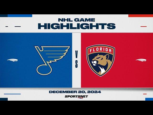 NHL Highlights | Blues vs. Panthers - December 20, 2024