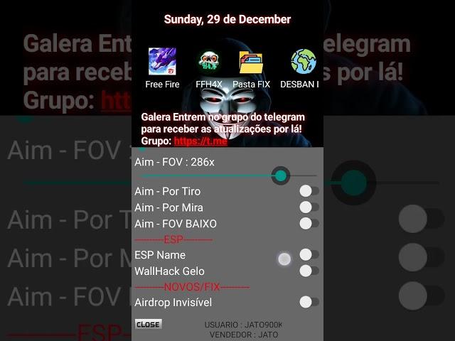 FFH4X V136 Real free fire hack