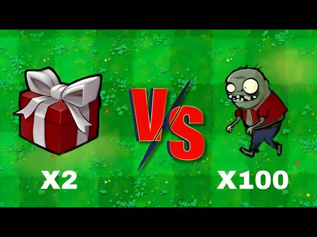 PvZ Hybrid Challenge - 2 Plants Random Boxes Vs 100 Imp, Who will win?