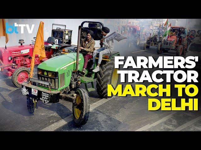 UP Farmers' March From Noida To Delhi, Massive Traffic Jams At Borders