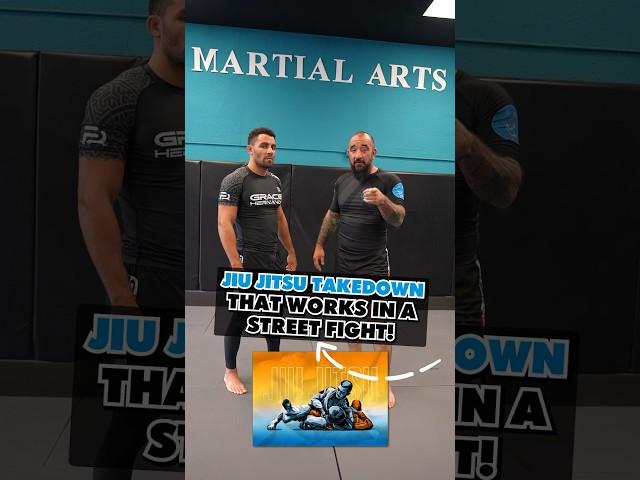 Jiu Jitsu takedown that works in a street fight!#jiujitsu #jiujitsutips