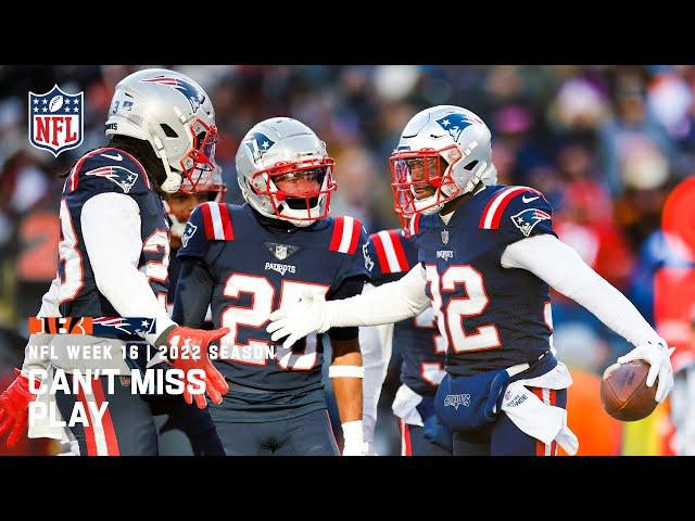 Pick 6 by Patriots' Marcus Jones!