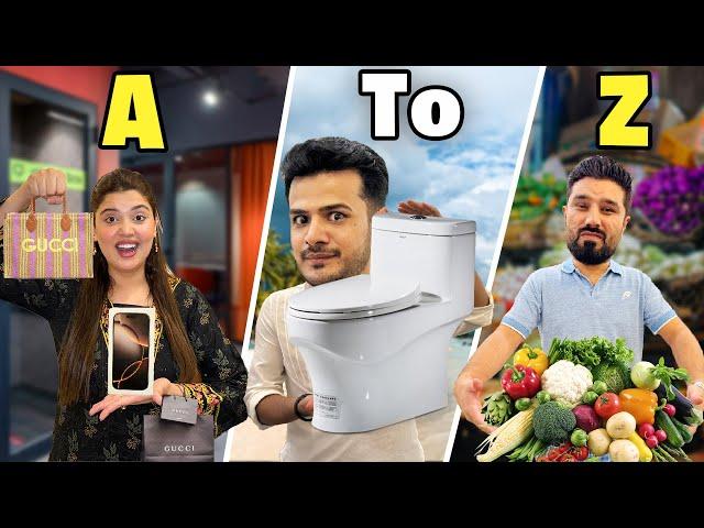 A to Z Shopping Challenge With Limited Budget || Zulqarnain || Kanwal | Jalal