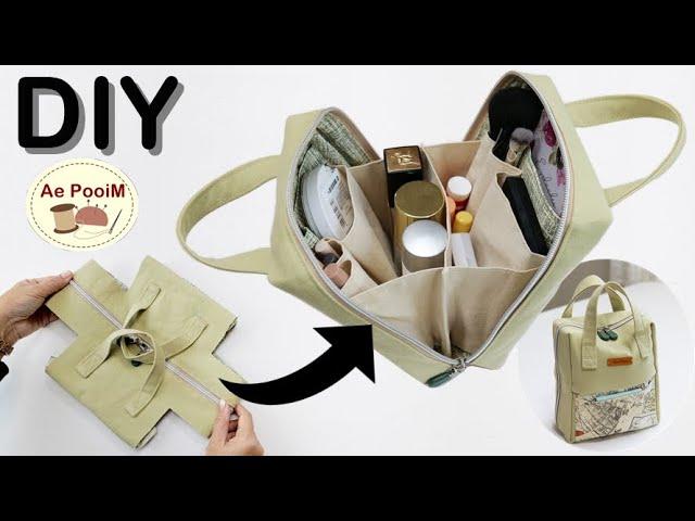 DIY Zipper Organizer Bag For Women Stuff and Cosmetics Keeping | TRAVEL BAG