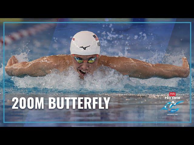 Marchand Gets Gold With Foster Right Behind in 200M Butterfly | 2023 TYR Pro Swim Series Westmont