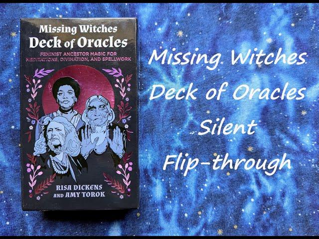 Missing Witches Deck of Oracles - Silent Flip-through