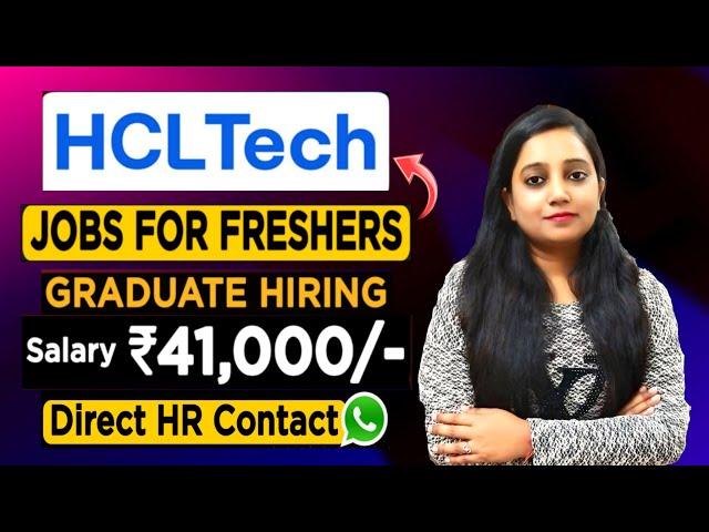 HCL Tech Recruitment 2023 | HCL Hiring Freshers 2023 | Graduate | HCL Tech Hiring 2023 | Jobs 2023