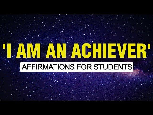 Affirmations For Students Success in Exams, Study & Learning | Law Of Attraction |  Manifest