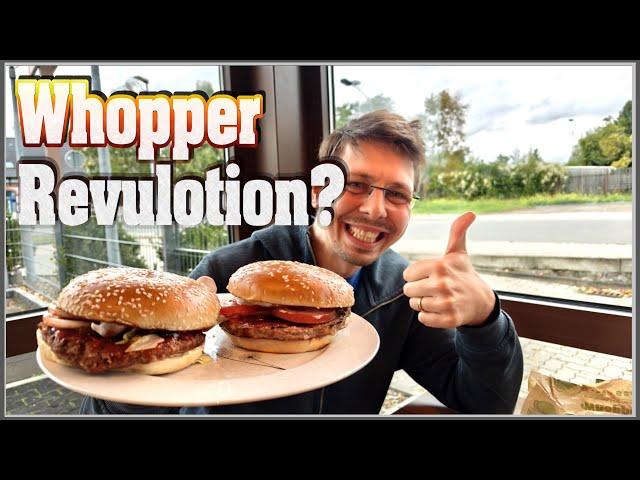 der neue Whopper noch fluffiger | Burgerking Foodreview (Beef + Plantbased)