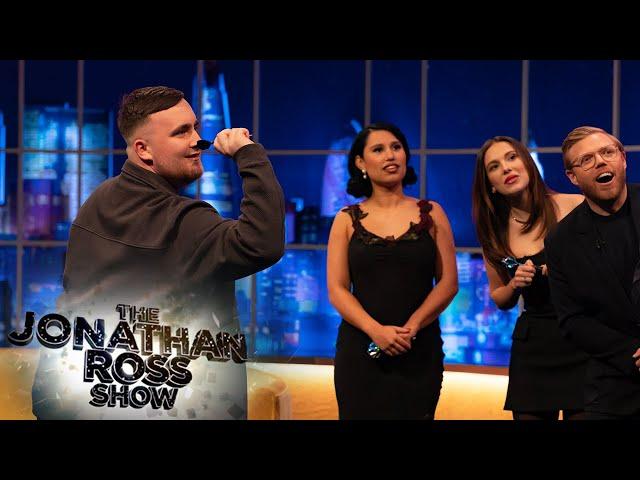 Luke Littler Plays Darts With Millie Bobby Brown, Raye & Rob Beckett | The Jonathan Ross Show