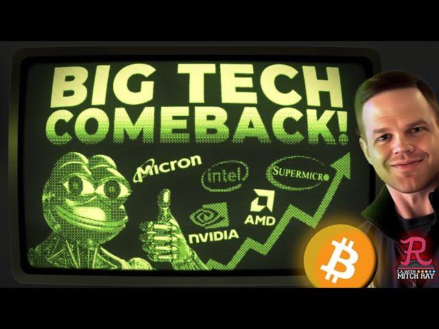 BITCOIN LIVE : BIG TECH COMEBACK, BTC SPINNING ITS WHEELS