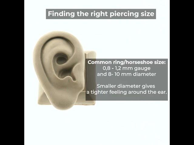 Daith Piercing Size Guide