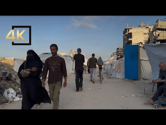 Walking Tour in Gaza Palestine  Educational Narrated Documentary | NEW FOOTAGE