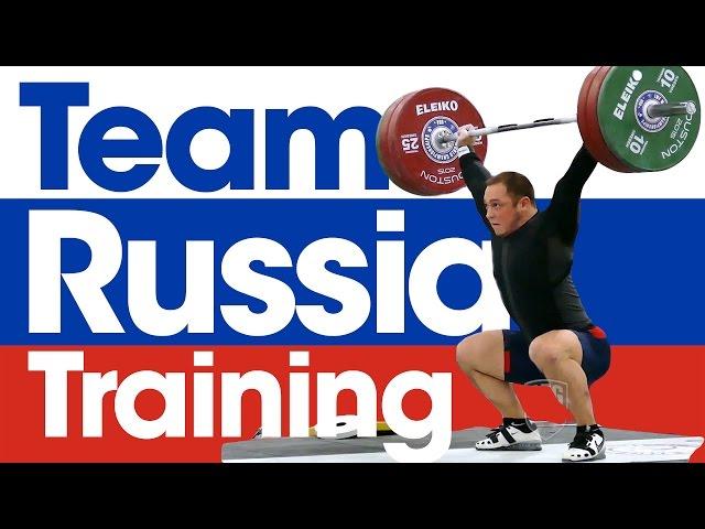 Team Russia Training 2015 World Weightlifting Championships