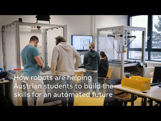 ABB Robots help Austrian students to build the skills for an automated future