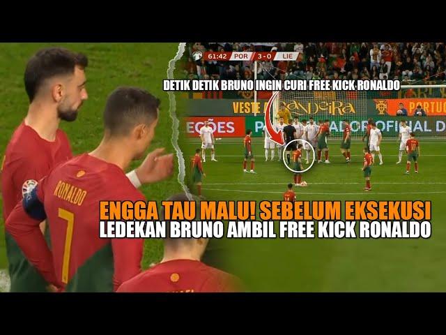 BALAS DENDAM EPIK! Ronaldo Bikin Malu Bruno yg Awalnya Tamak Ingin REBUT Jatah Free Kick dengan GOL