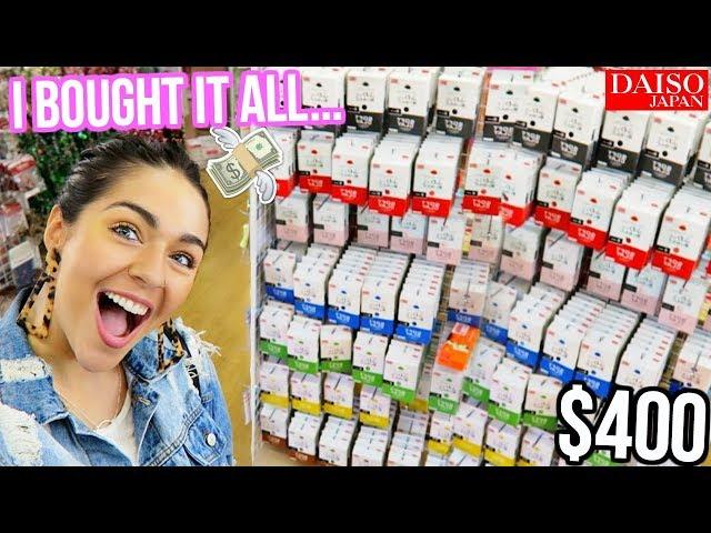 SHOPPING FOR SLIME SUPPLIES DAISO STORE! (i bought $400 of CLAY....) 