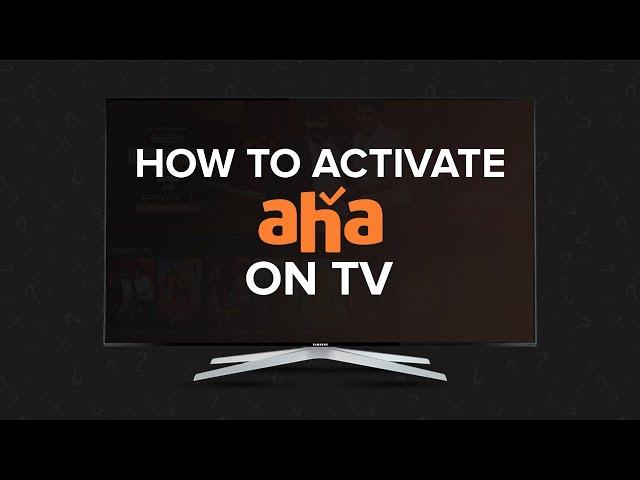 How to activate aha on TV