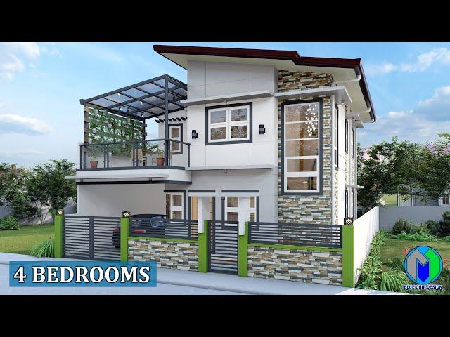 Two Storey House Design - 4 Bedrooms