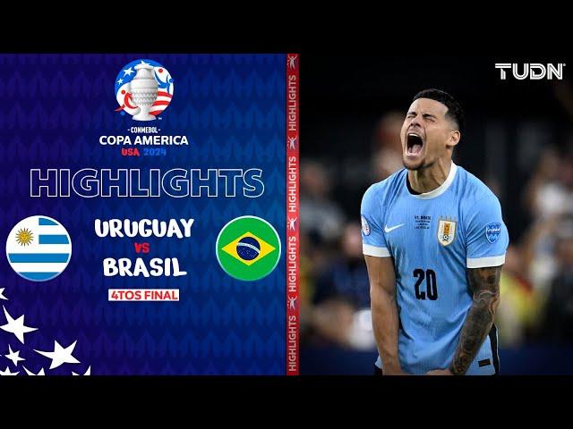 HIGHLIGHTS - Uruguay vs Brasil | Copa América 2024 - 4tos | TUDN