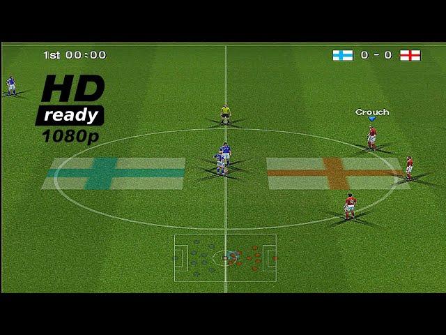 PES 6 - England vs Finland [Gameplay 1080p60fps]