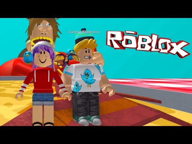 ROBLOX ESCAPE THE GIANT FAT GUY OBBY | RADIOJH GAMES & GAMER CHAD