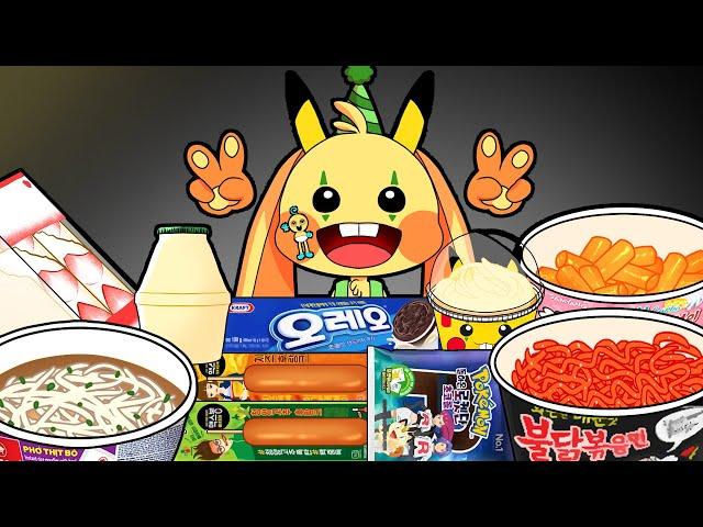 Convenience Store Food Mukbang VS Bunzo Bunny MUKBANG COMPLETE EDITION! | POPPY PLAYTIME Animation