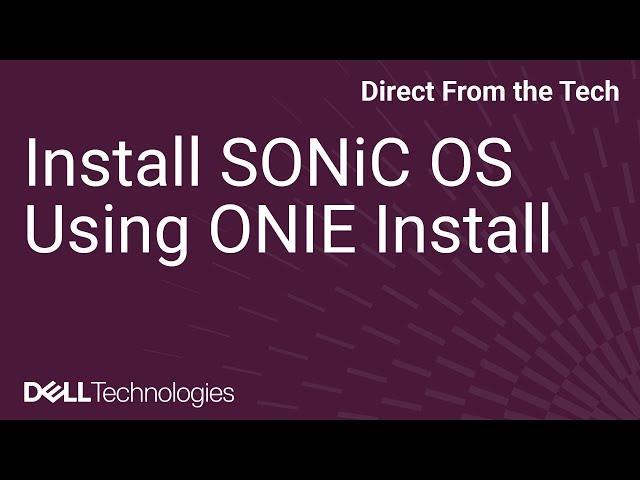 How to Install SONiC OS With ONIE Install