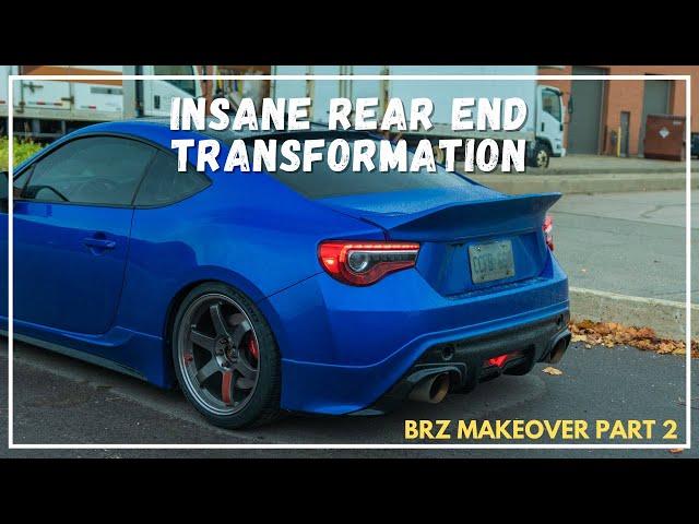 Aggressive duckbill spoiler and diffuser install! (Rallybacker x TRD) - BRZ/FRS/86