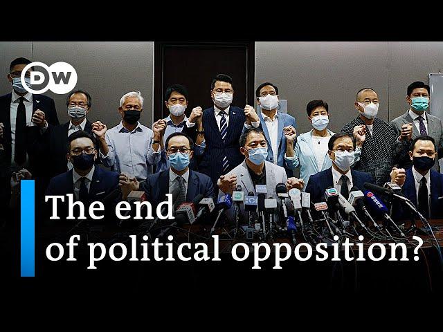 All of Hong Kong’s pro-democracy lawmakers resign | DW News