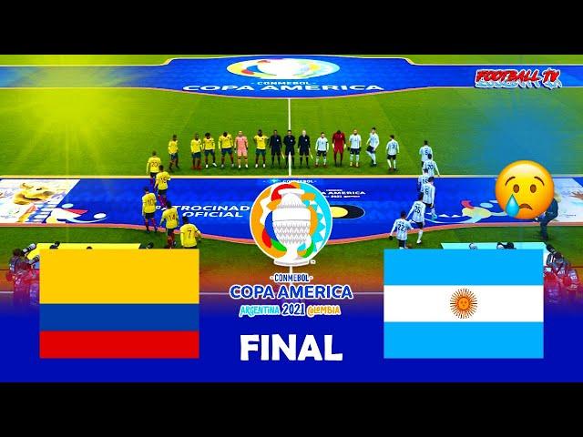 Colombia vs Argentina - Final Copa America 2021 - PES 2021 Match - Gameplay PC