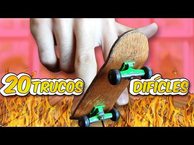 20 trucos de fingerboard difíciles en flatground | R2ARTUR