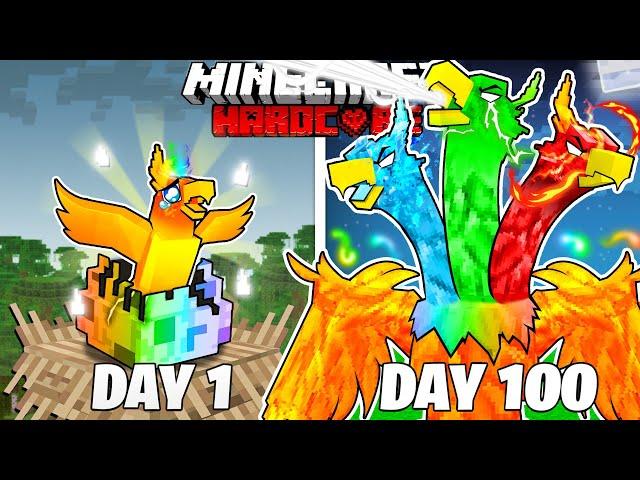 I Survived 100 Days as an ELEMENTAL PHOENIX in HARDCORE Minecraft