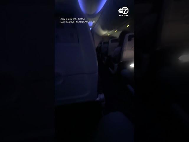Frightening moment lightning strikes plane near Denver
